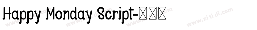 Happy Monday Script字体转换